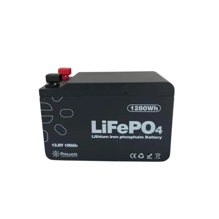 Batterie lithium 1,28 KW-100A 12V 6000 cycles Prowatt